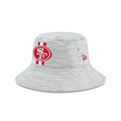 San Francisco 49ers Gorra | New Era Official NFL Training Stretch Bucket Hat Mexico - Rojos